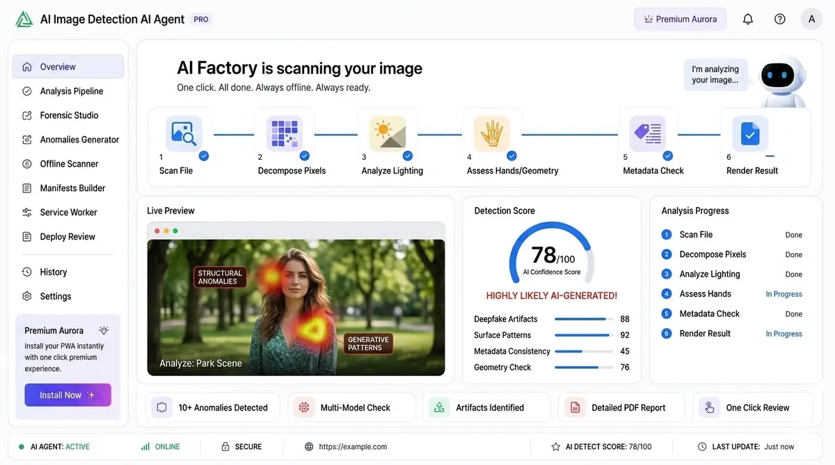 AI tsunami alert app — example of the AI tool dashboard software